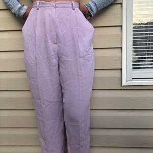 ⭐️Vintage Lilac Pleated Work Pants⭐️